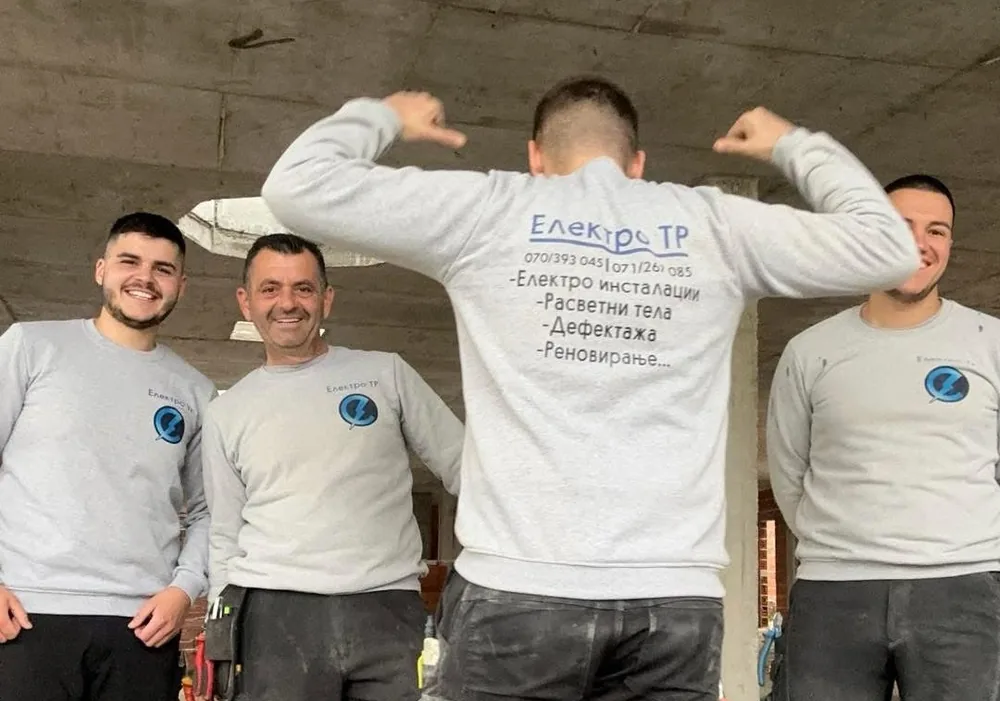 The Elektro TR team - licensed electricians in Skopje